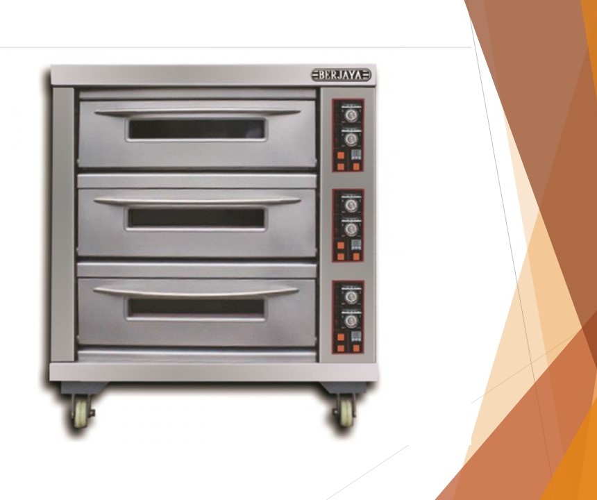 Electric Baking Oven 3 Deck 6 Pans - Bjy-E20Kw-3Bd
