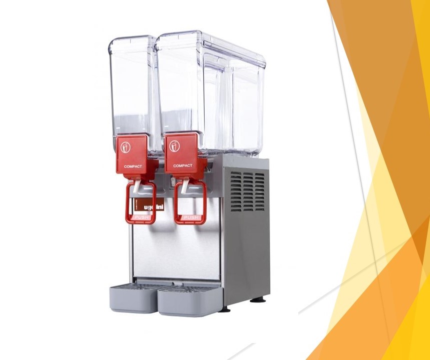 Ugolini Compact 8/2, Electric Two Jar Cold Drink/Juice Dispenser, 8L+8L Capacity