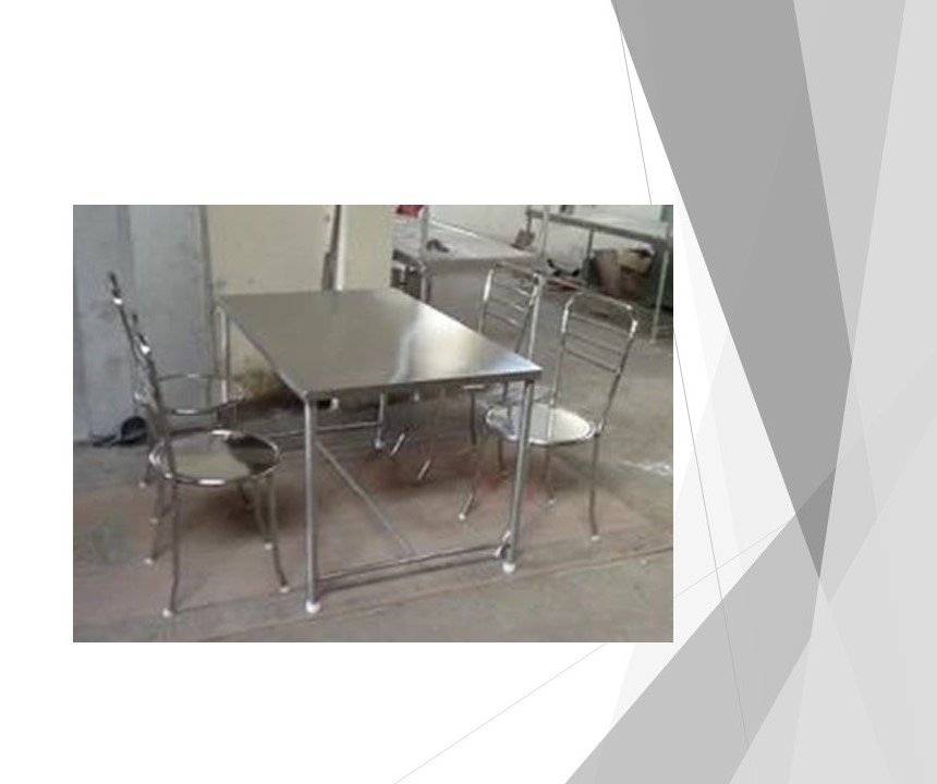 Ss Dining Table, 6 Seater