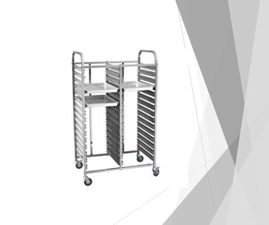 SS Bakery Tray Trolley, Size/Dimension: Customized